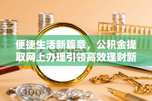新丰便捷生活新篇章，公积金提取网上办理引领高效理财新趋势