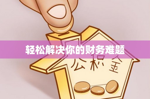 新丰轻松解决你的财务难题
