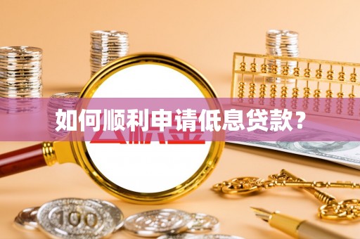 新丰如何顺利申请低息贷款？