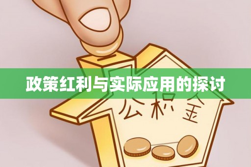 新丰政策红利与实际应用的探讨
