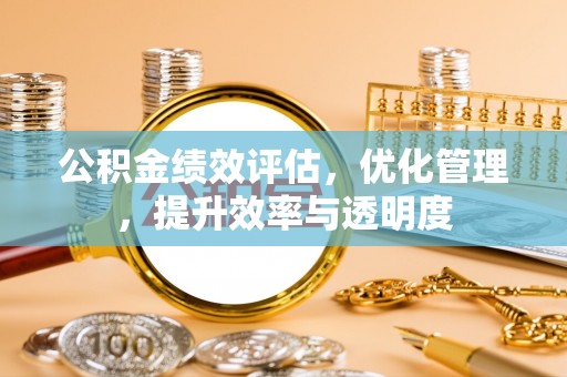 新丰公积金绩效评估，优化管理，提升效率与透明度