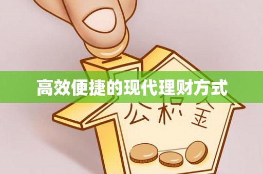 新丰高效便捷的现代理财方式