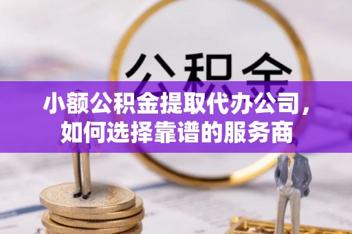 新丰小额公积金提取代办公司，如何选择靠谱的服务商