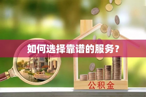 新丰如何选择靠谱的服务？
