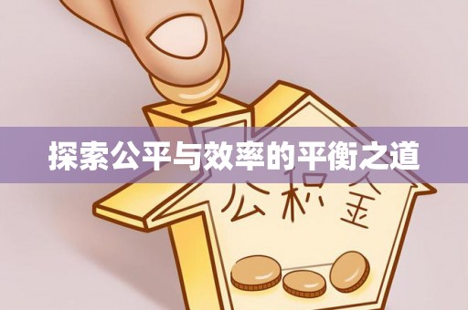 新丰探索公平与效率的平衡之道